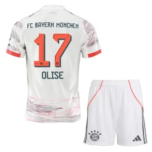 FC Bayern München Michael Olise 17 Djeca Nogometni Dresovi 2025/26 Gostujući (+ Kratke Hlače)
