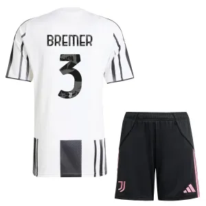 Juventus Bremer 3 Djeca Nogometni Dresovi 2025/26 Domaći (+ Kratke Hlače)