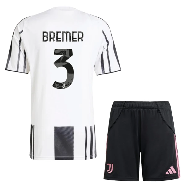 Juventus Bremer 3 Djeca Nogometni Dresovi 2025/26 Domaći (+ Kratke Hlače)