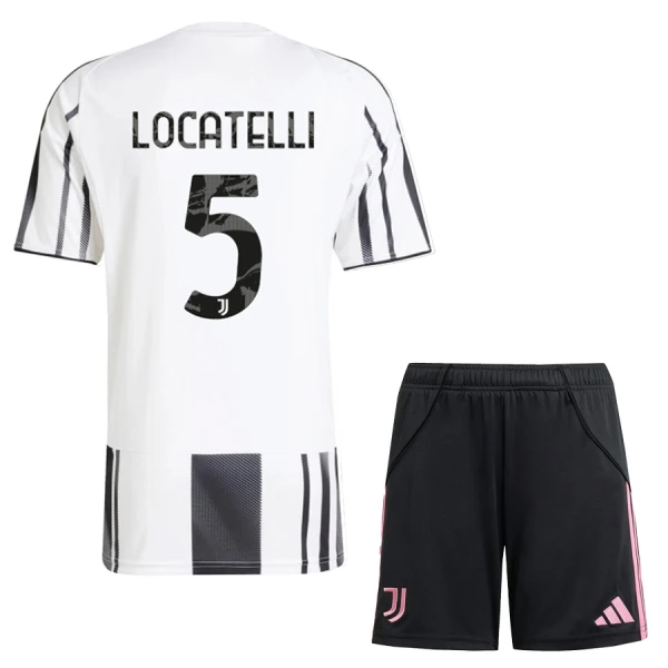Juventus Locatelli 5 Djeca Nogometni Dresovi 2025/26 Domaći (+ Kratke Hlače)