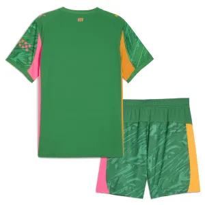 Manchester City Djeca Golmanski Nogometni Dresovi 2025/26 Zelena (+ Kratke Hlače)