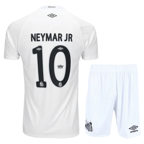 Santos FC Neymar JR 10 Djeca Nogometni Dresovi 2025/26 Domaći (+ Kratke Hlače)