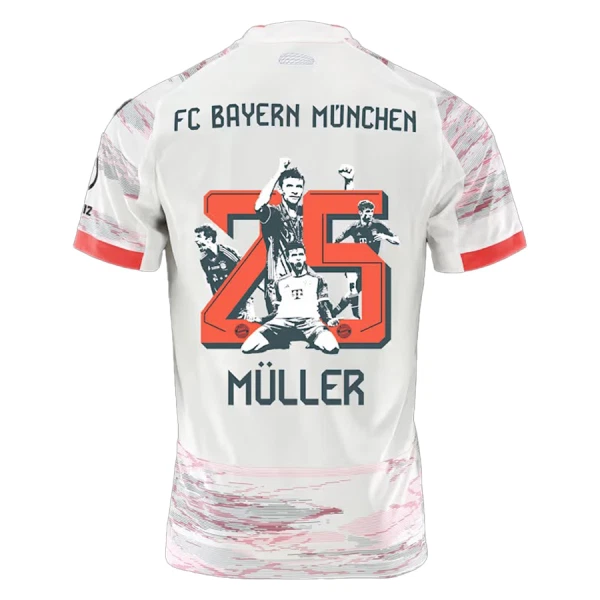 FC Bayern München Thomas Müller 25 Nogometni Dresovi 2025/26 Gostujući Posebno Izdanje