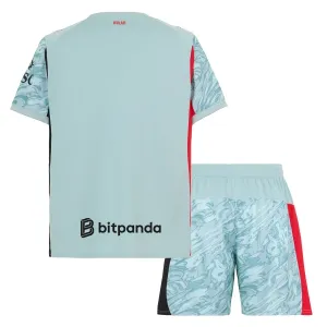 AC Milan Djeca Golmanski Nogometni Dresovi 2025/26 Plava (+ Kratke Hlače)