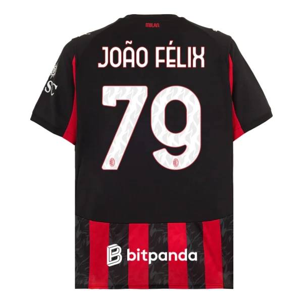 AC Milan João Félix 79 Nogometni Dresovi 2025/26 Domaći