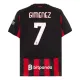 AC Milan Santiago Gimenez 7 Nogometni Dresovi 2025/26 Domaći