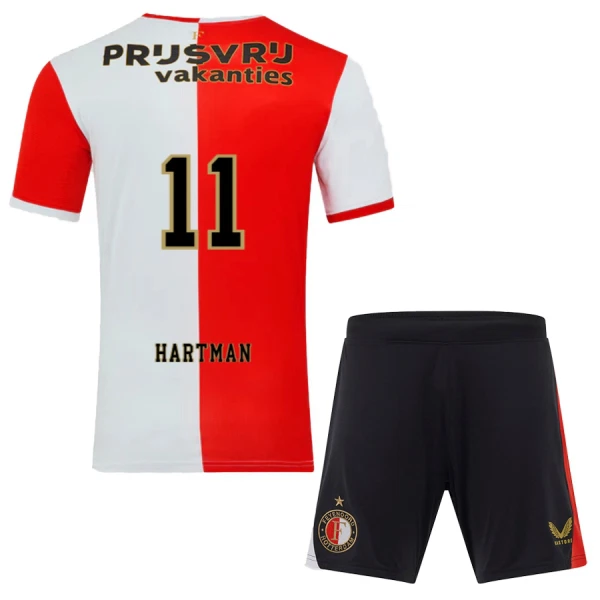 Feyenoord Rotterdam Hartman 11 Djeca Nogometni Dresovi 2025/26 Domaći (+ Kratke Hlače)