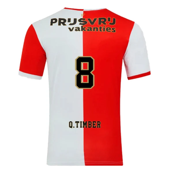 Feyenoord Rotterdam Q. Timber 8 Nogometni Dresovi 2025/26 Domaći