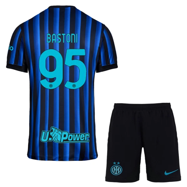 Inter Milan Alessandro Bastoni 95 Djeca Nogometni Dresovi 2025/26 Domaći (+ Kratke Hlače)