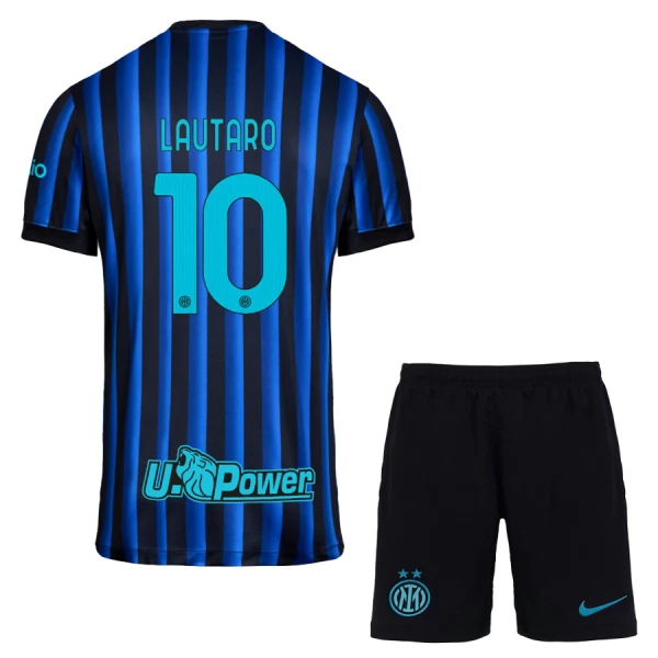 Inter Milan Lautaro Martínez 10 Djeca Nogometni Dresovi 2025/26 Domaći (+ Kratke Hlače)
