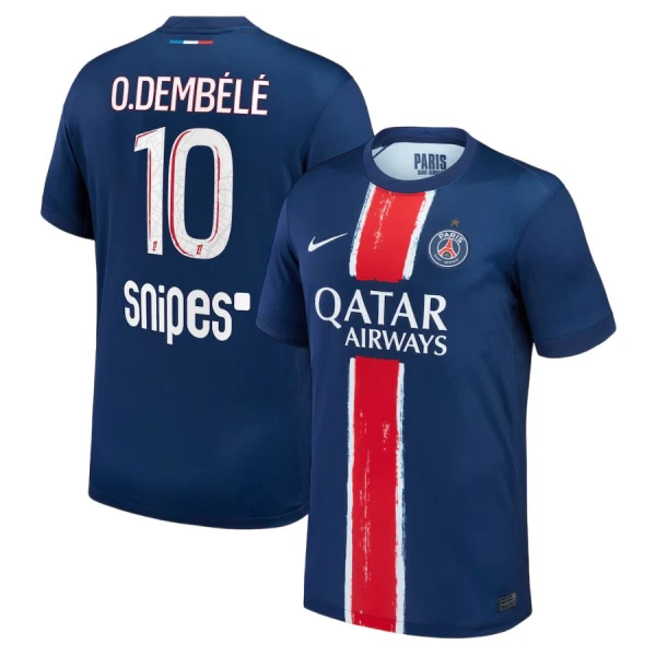 Paris Saint-Germain 1 Star Ousmane Dembélé 10 Nogometni Dresovi 2024/25 Domaći