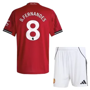 Manchester United Bruno Fernandes 8 Djeca Nogometni Dresovi 2025/26 Domaći (+ Kratke Hlače)