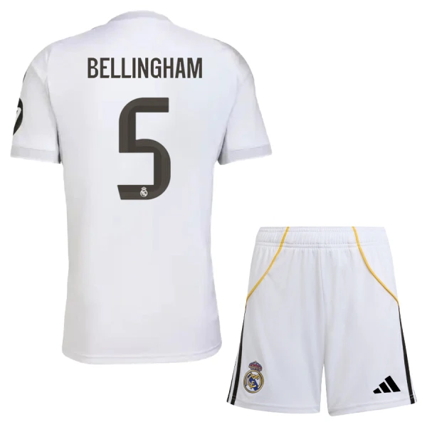Real Madrid Jude Bellingham 5 Djeca Nogometni Dresovi 2025/26 Domaći (+ Kratke Hlače) Real Madrid Jude Bellingham 5 Djeca Nogometni Dresovi 2025/26 Domaći (+ Kratke Hlače)