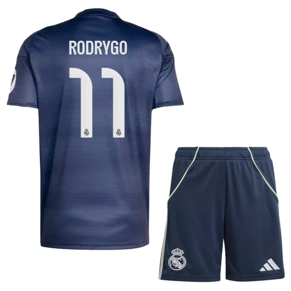 Real Madrid Rodrygo 11 Djeca Nogometni Dresovi 2025/26 Gostujući (+ Kratke Hlače) Real Madrid Rodrygo 11 Djeca Nogometni Dresovi 2025/26 Gostujući (+ Kratke Hlače)