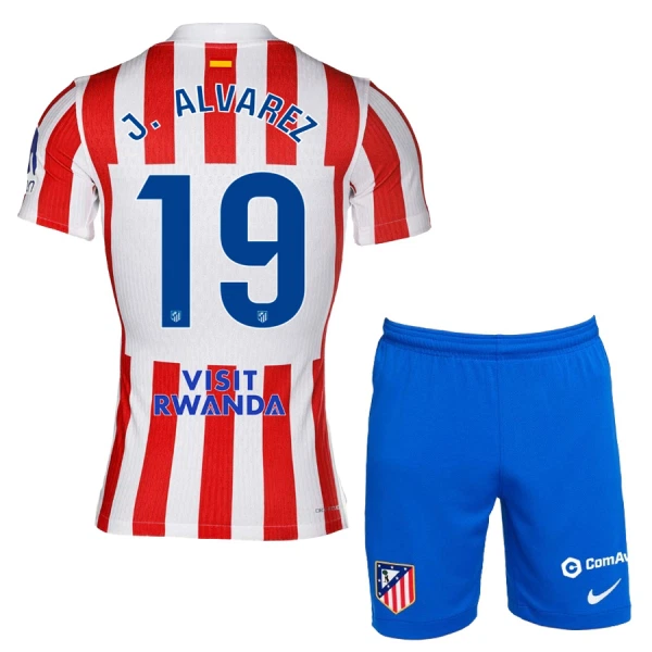 Atlético Madrid Julián Alvarez 19 Djeca Nogometni Dresovi 2025/26 Domaći (+ Kratke Hlače)