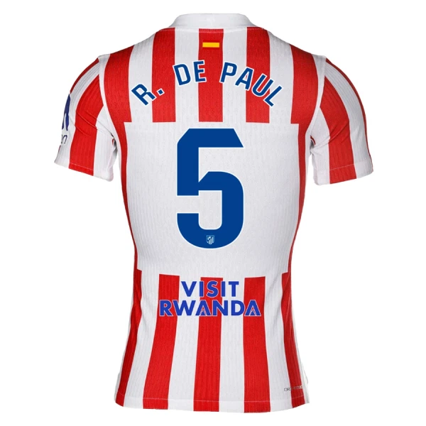 Atlético Madrid R. de Paul 5 Djeca Nogometni Dresovi 2025/26 Domaći (+ Kratke Hlače)