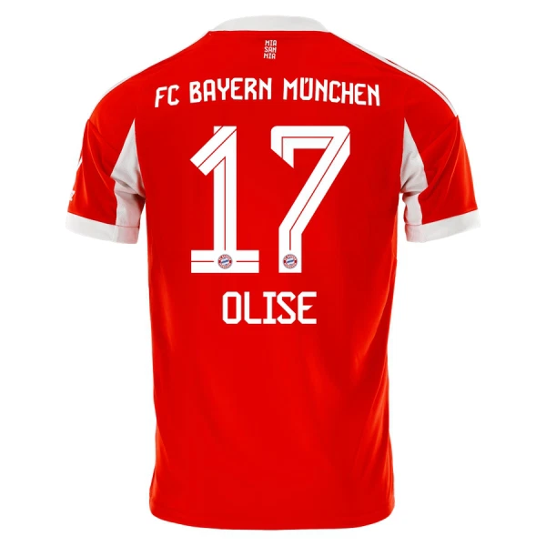 FC Bayern München Michael Olise 17 Nogometni Dresovi 2025/26 Domaći