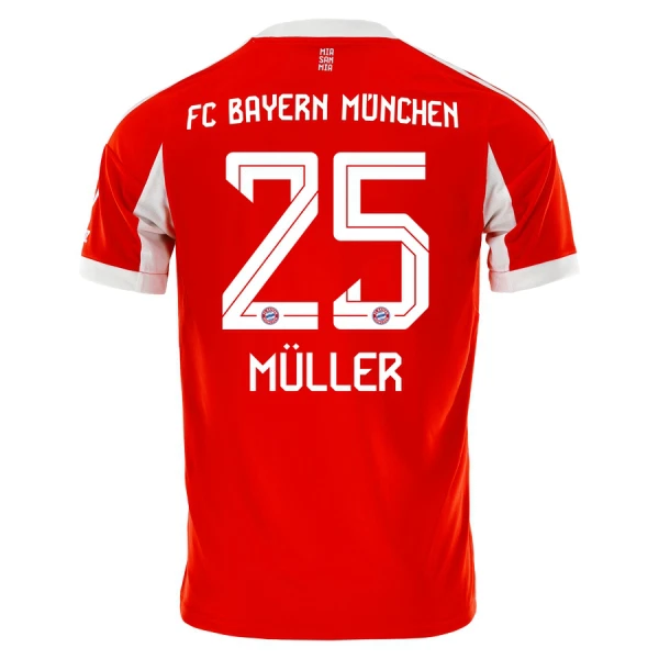 FC Bayern München Thomas Müller 25 Djeca Nogometni Dresovi 2025/26 Domaći (+ Kratke Hlače)