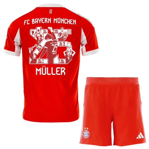 FC Bayern München Thomas Müller 25 Djeca Nogometni Dresovi 2025/26 Domaći Posebno Izdanje (+ Kratke Hlače) FC Bayern München Thomas Müller 25 Djeca Nogometni Dresovi 2025/26 Domaći Posebno Izdanje (+ Kratke Hlače)
