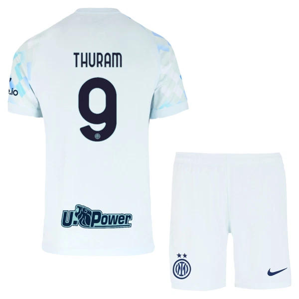 Inter Milan Thuram 9 Djeca Nogometni Dresovi 2025/26 Gostujući (+ Kratke Hlače)
