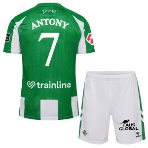 Real Betis Antony 7 Djeca Nogometni Dresovi 2025/26 Domaći (+ Kratke Hlače)