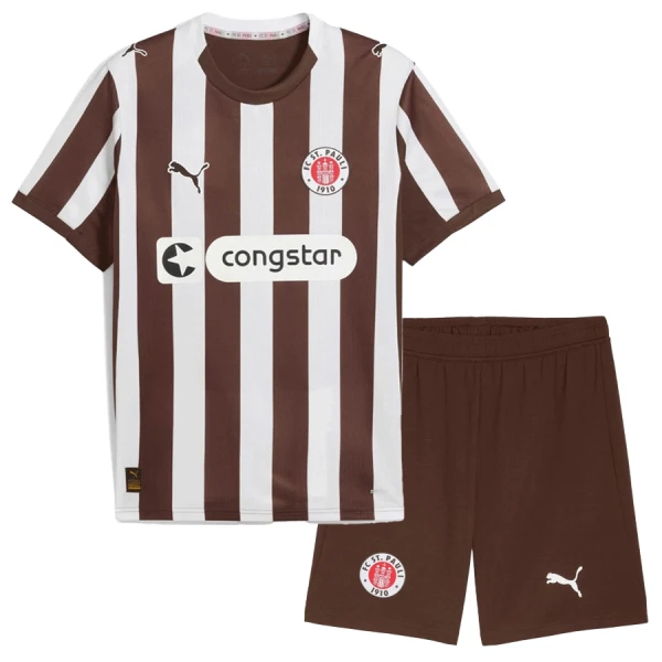 FC St. Pauli Djeca Nogometni Dresovi 2025/26 Domaći (+ Kratke Hlače)