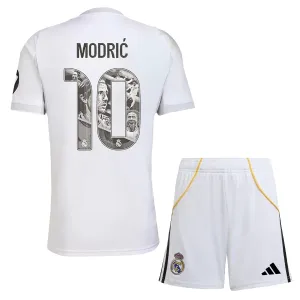 Real Madrid Luka Modrić 10 Djeca Nogometni Dresovi 2025/26 Domaći Posebno Izdanje (+ Kratke Hlače)