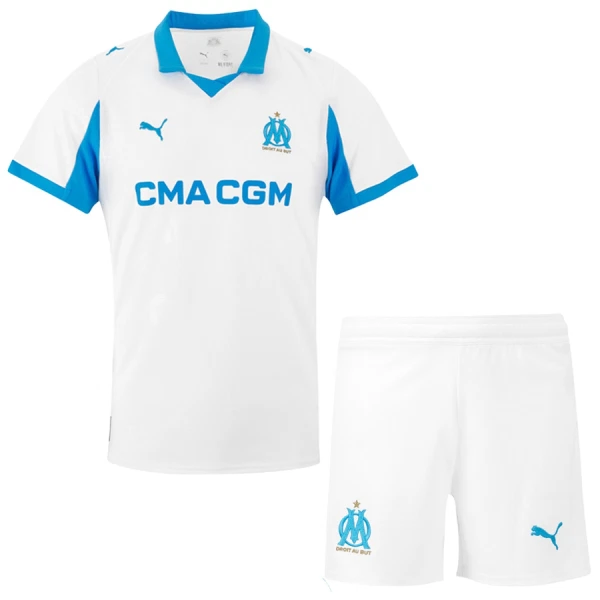 Olympique Marseille Djeca Nogometni Dresovi 2025/26 Domaći (+ Kratke Hlače)