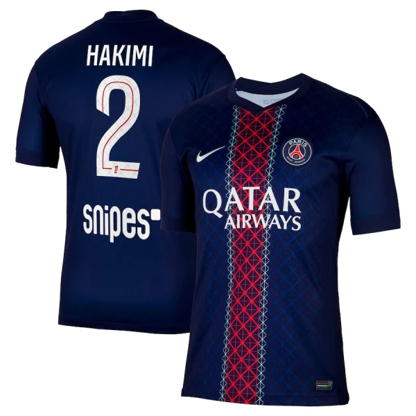 Paris Saint-Germain Achraf Hakimi 2 Nogometni Dresovi 2025/26 Domaći Paris Saint-Germain Achraf Hakimi 2 Nogometni Dresovi 2025/26 Domaći