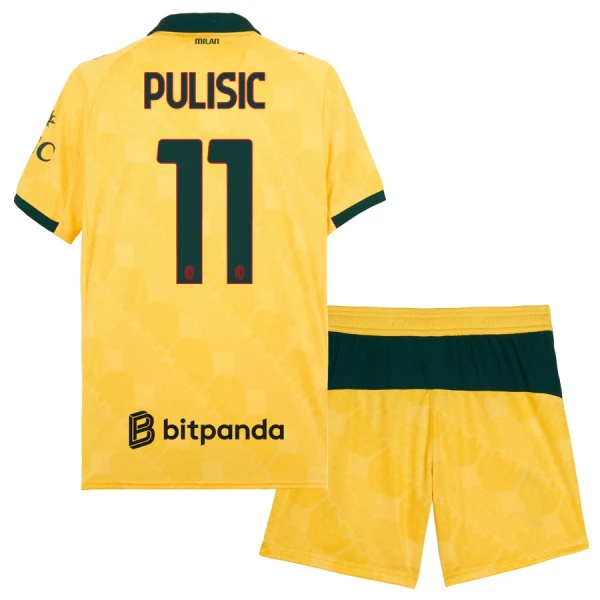 AC Milan Christian Pulisic 11 Djeca Nogometni Dresovi 2025/26 Treći (+ Kratke Hlače)