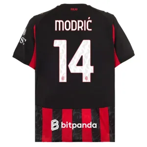 AC Milan Luka Modrić 14 Nogometni Dresovi 2025/26 Domaći