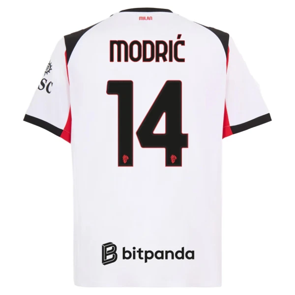 AC Milan Luka Modrić 14 Nogometni Dresovi 2025/26 Gostujući