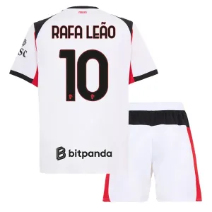 AC Milan Rafael Leão 10 Djeca Nogometni Dresovi 2025/26 Gostujući (+ Kratke Hlače)