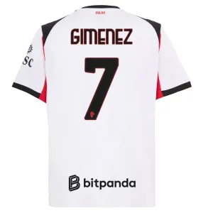AC Milan Santiago Gimenez 7 Nogometni Dresovi 2025/26 Gostujući