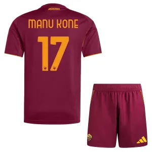 AS Roma Manu Kone 17 Djeca Nogometni Dresovi 2025/26 Domaći (+ Kratke Hlače)