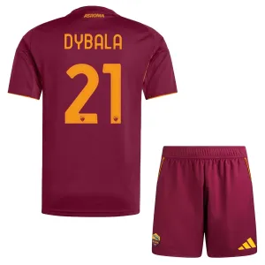 AS Roma Paulo Dybala 21 Djeca Nogometni Dresovi 2025/26 Domaći (+ Kratke Hlače)