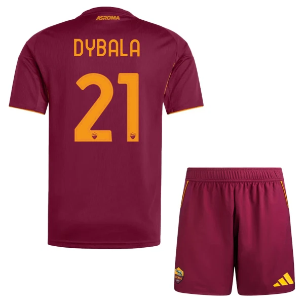 AS Roma Paulo Dybala 21 Djeca Nogometni Dresovi 2025/26 Domaći (+ Kratke Hlače)