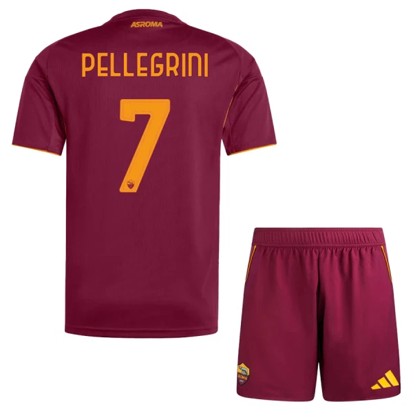 AS Roma Pellegrini 7 Djeca Nogometni Dresovi 2025/26 Domaći (+ Kratke Hlače)