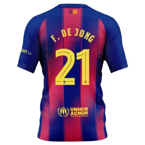 FC Barcelona Frenkie de Jong 21 Nogometni Dresovi 2025/26 Domaći