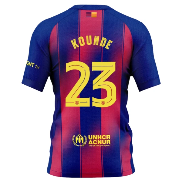FC Barcelona Kounde 23 Nogometni Dresovi 2025/26 Domaći