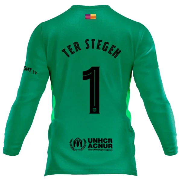 FC Barcelona Marc-André ter Stegen 1 Golmanski Nogometni Dresovi 2025/26 Dugi rukav