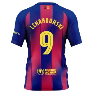 FC Barcelona Robert Lewandowski 9 Nogometni Dresovi 2025/26 Domaći