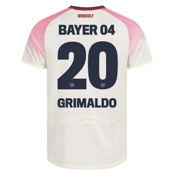 Bayer 04 Leverkusen Alejandro Grimaldo 20 Nogometni Dresovi 2025/26 Gostujući Bayer 04 Leverkusen Alejandro Grimaldo 20 Nogometni Dresovi 2025/26 Gostujući