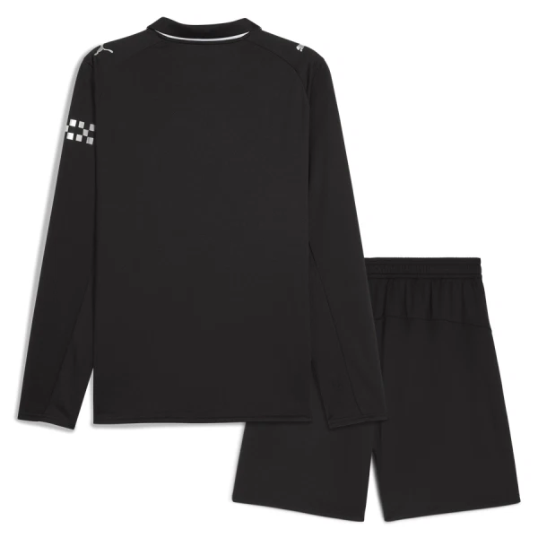 Manchester City Djeca Nogometni Dresovi 2025/26 Gostujući Dugi rukav (+ Kratke Hlače)