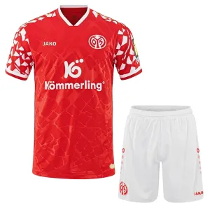 FSV Mainz 05 Djeca Nogometni Dresovi 2025/26 Domaći (+ Kratke Hlače)