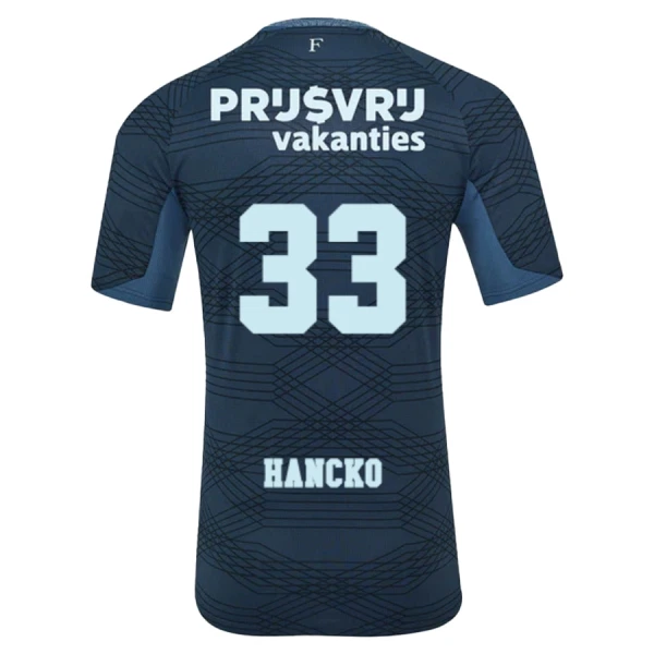 Feyenoord Rotterdam Dávid Hancko 33 Djeca Nogometni Dresovi 2025/26 Gostujući (+ Kratke Hlače)