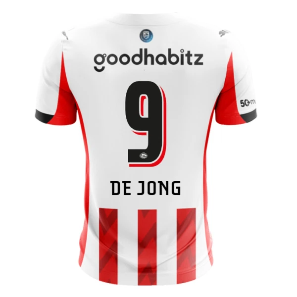 PSV Eindhoven De Jong 9 Nogometni Dresovi 2025/26 Domaći