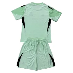 Real Madrid Djeca Golmanski Nogometni Dresovi 2025/26 Zelena (+ Kratke Hlače)