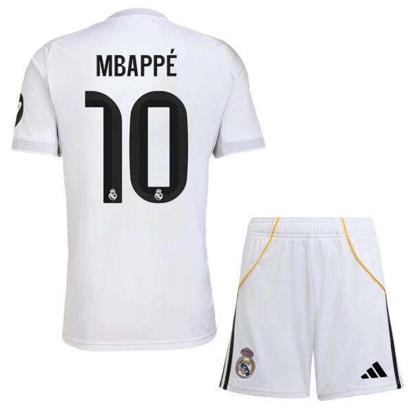 Real Madrid Kylian Mbappé 10 Djeca Nogometni Dresovi 2025/26 Domaći (+ Kratke Hlače)