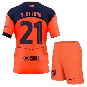 FC Barcelona Frenkie de Jong 21 Djeca Nogometni Dresovi 2025/26 Treći (+ Kratke Hlače)